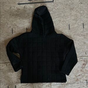 Gap Black Quilted Hoodie